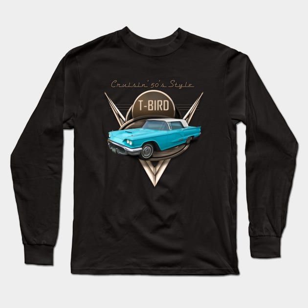 Thunderbird TBird Ford Car Long Sleeve T-Shirt by hardtbonez